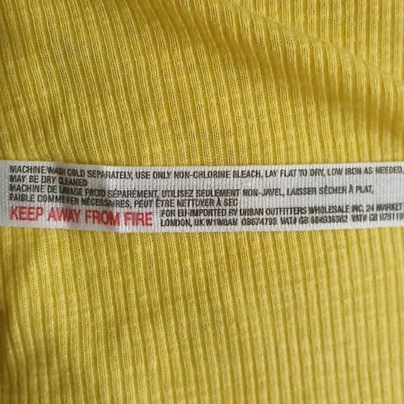 Free People Yellow Ribbed Racerback Tank Top - Picture 9 of 9